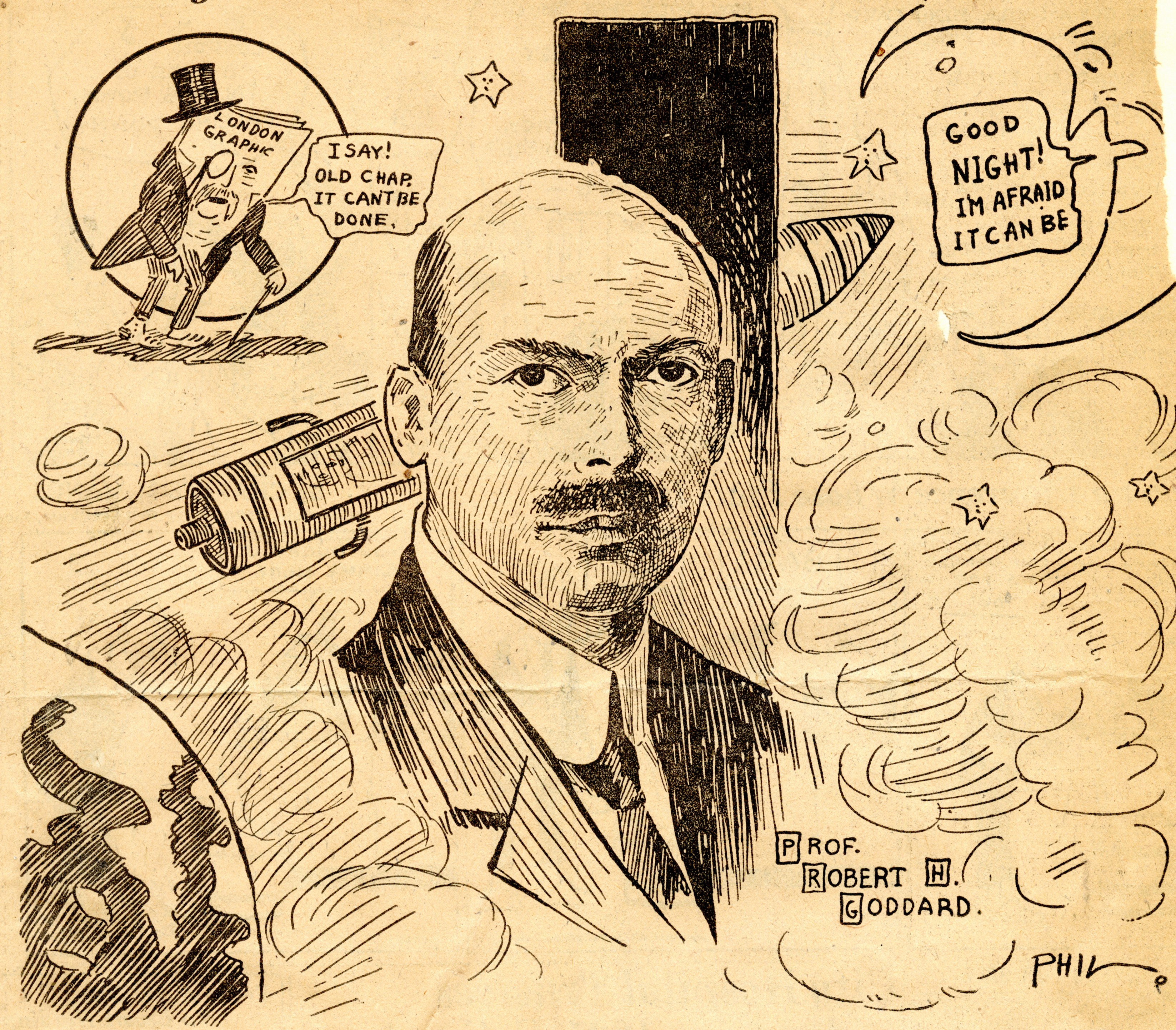 Goddard in the Press: Editorial Cartoons and Illustrations (1920-1929) [In Progress]