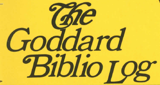 The Goddard Biblio Log