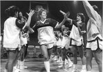 Women’s basketball team celebrates, circa 1980s by Clark University and Betty Jenewin