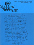 The Goddard Biblio Log, First Supplement