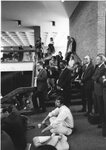 Administration and participants look on at Black Student Union sit-in, February 20, 1969 by Clark University and Michael J. Novia