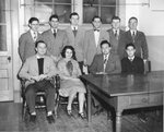Chess Club group photo, 1948 by Clark University