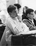 Students paying attention in class, circa 1960s-1970s by Clark University