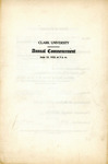 Commencement Program [Spring 1922]