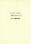 Commencement Program [Spring 1923]