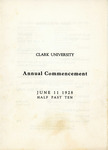 Commencement Program [Spring 1928]
