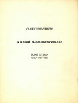 Commencement Program [Spring 1929]