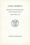 Commencement Program [Spring 1960]
