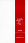 Commencement Program [Spring 1970] by Clark University