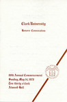 Commencement Program [Spring 1978]