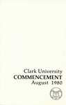 Commencement Program [Summer 1980]