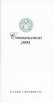 Commencement Program [Spring 1993] by Clark University