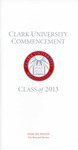 Commencement Program [Spring 2013] by Clark University