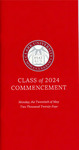 Commencement Program [Spring 2024]