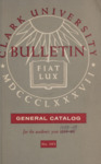 Clark University Academic Catalog [1958-1959]