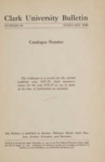 Clark University Academic Catalog [1927-1928]