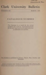 Clark University Academic Catalog [1938-1939]