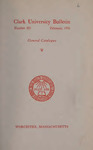 Clark University Academic Catalog [1955-1956]
