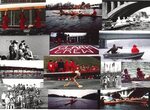 Photographic collage of Clark Crew throughout the decades, various dates by Clark University