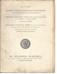 Harvard University Commencement Program, 1904