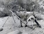 [006] R.H Goddard loading the 1918 "bazooka", Mt. Wilson Observ., 1918 by Unknown