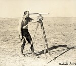 [098] Observer stationed 3000 ft from tower with recording telescope, 1934 by Esther C. Goddard
