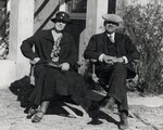 [356] Robert and Esther Goddard at their home, Mescalero Ranch in Roswell, New Mexico, circa 1937 by Unknown