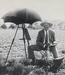[362] Robert Goddard painting desert flowers on a Sunday, circa 1936 by Esther C. Goddard