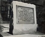 [372] Bronze plaque for Robert Goddard memorial tower at Roswell Museum by Esther C. Goddard