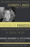 For Love of Paradox: Human Rights and the Ends of Critical Theory by Clark University