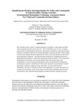 Identifying the Burdens and Opportunities for Tribes and Communities in Federal Facility Cleanup Activities: Environmental Remediation Technology Assessment Matrix For Tribal and Community Decision-Makers