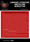 Language, Literature, and Culture Newsletter, Second Edition (November 2024) by Language, Literature, and Culture Department, Clark University
