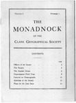 The Monadnock Volume 1, Number 1, January 1927