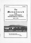 The Monadnock Volume 10, Number 2, May 1936 by Clark University Geographical Society