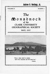 The Monadnock Volume 11, Number 2, May 1937 by Clark University Geographical Society