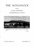 The Monadnock Volume 29, Number 1, December 1954 by Clark University Geographical Society