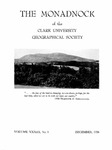 The Monadnock Volume 33, Number 1, December 1958 by Clark University Geographical Society