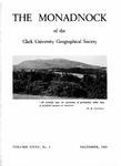 The Monadnock Volume 35, Number 1, December 1960 by Clark University Geographical Society