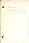 Booklet of Sermon Notes, 1947 by Earl Clement Davis