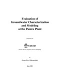 Evaluation of Groundwater Characterization and Modeling at the Pantex Plant by George Rice and Serious Texans Against Nuclear Dumping (STAND), Inc.