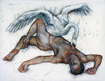 Man and Swan by Elli Crocker Ms.